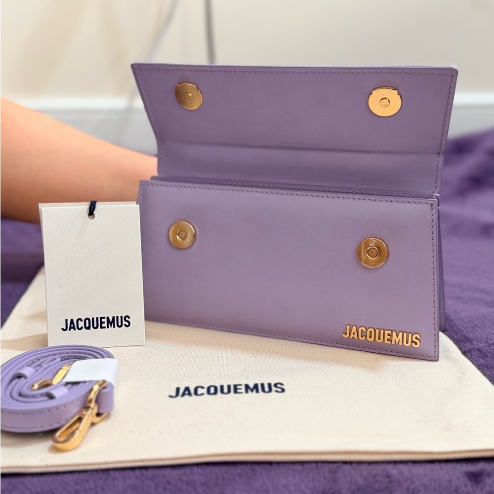 NWT Jacquemus Le Chiquito Long – Lilac Purple Leather - Picture 8 of 12